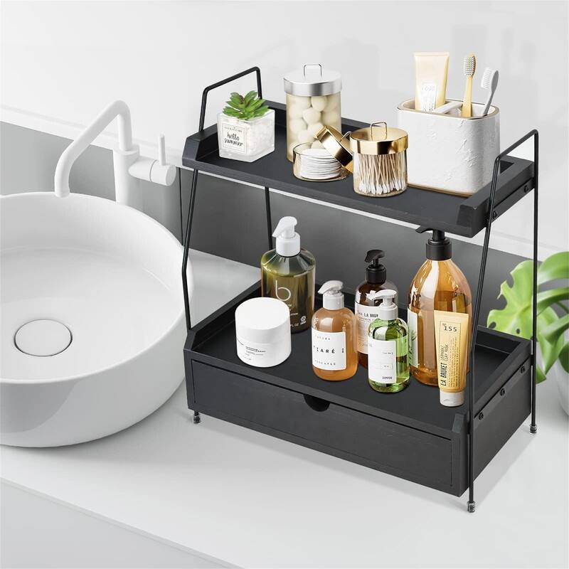 2-Tier Countertop Organizer - 7.5"D x 15.2"W x 16.5"H