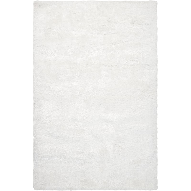 Surya Taro Hand-woven Super Soft Shag Area Rug - 5' x 8' - White - Rectangle
