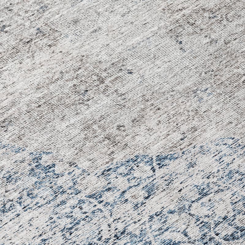 Machine Washable Indoor/ Outdoor Vintage Traditional Chantille Rug