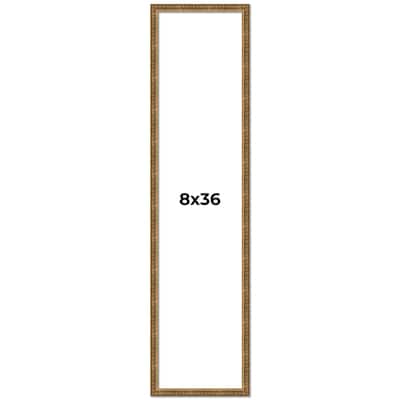 8x36 Frame Gold Solid Wood Picture Frame - Complete Modern Photo Frame