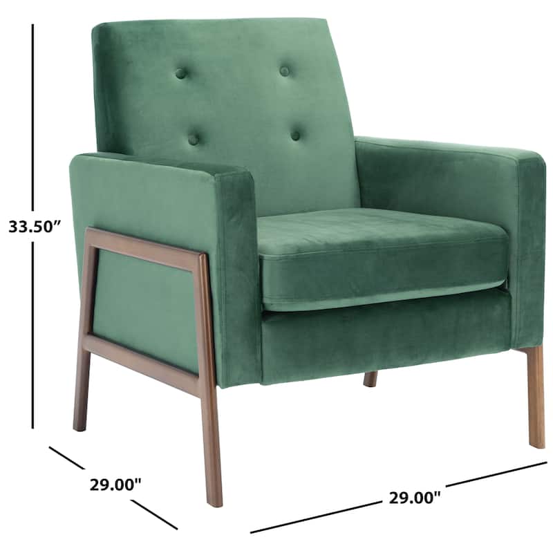 SAFAVIEH Roald Mid-Century Modern Sofa Accent Chair - 29" W x 29" L x 33.5" H