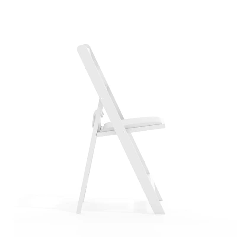 Kids Resin Folding Chair with Vinyl Padded Seat - 12.25"D x 13.25"W x 21"H