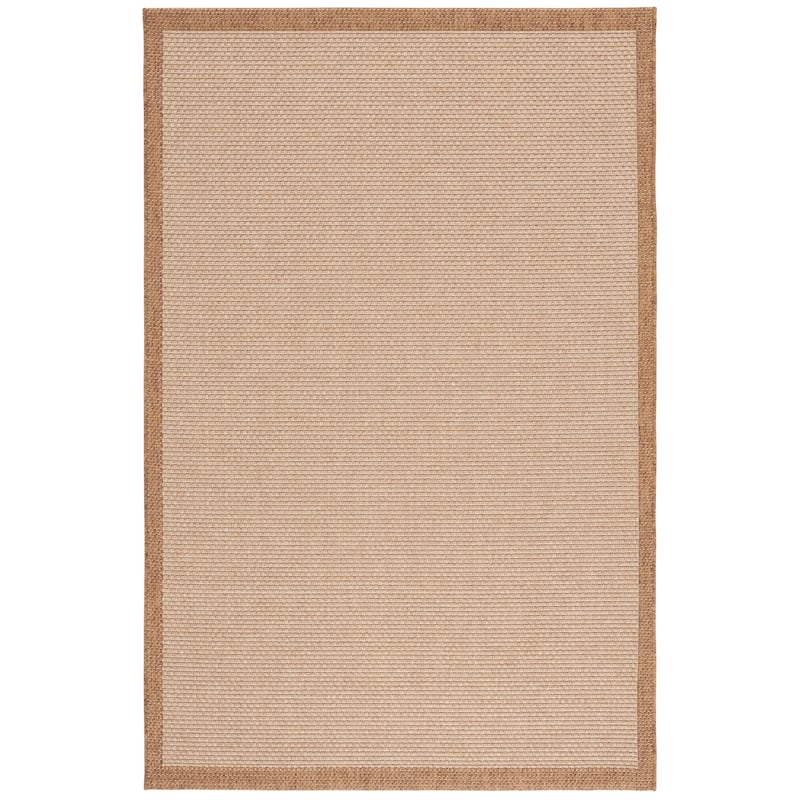 SAFAVIEH Sisal All-Weather Tilda Transitional Rug - 6'7" Square - Natural/Brown
