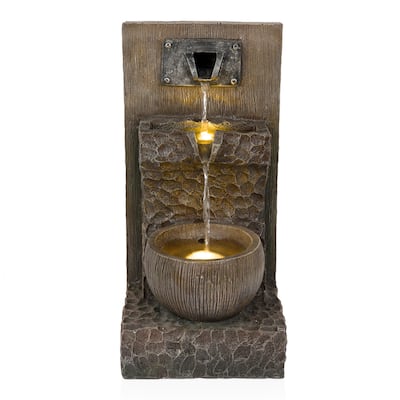 3-Tier Cascading Fountain with Warm White LED Lights