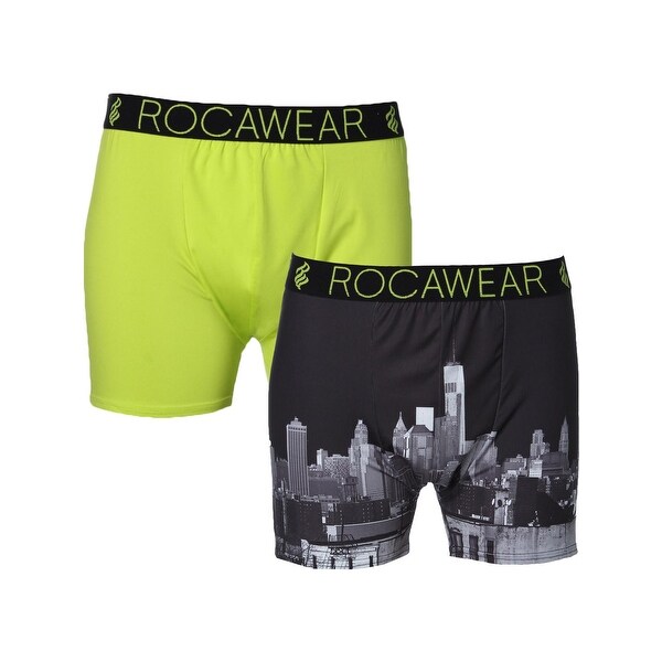 Rocawear Mens Boxer Briefs 2 Pack Moisture Wicking
