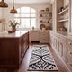 preview thumbnail 64 of 102, SAFAVIEH Handmade Capri Ilianka Wool Rug 2'3" x 11' Runner - Black/Ivory - Runner
