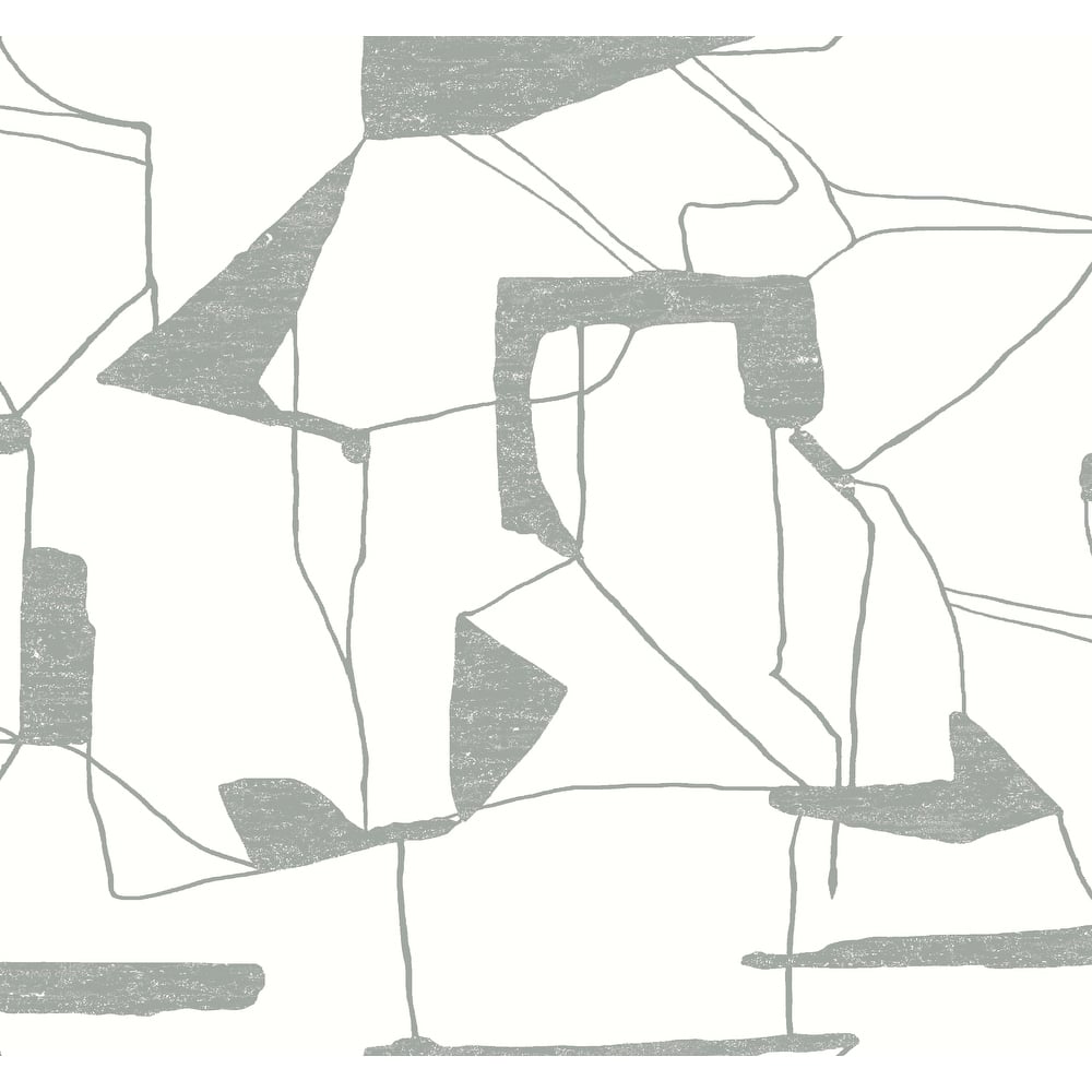 Everett, Abstract Geo 26.9' L X 27" W, Wallpaper Roll