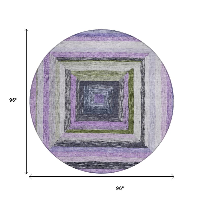 HomeRoots Geometric Transitional Rectangle Outdoor Rug