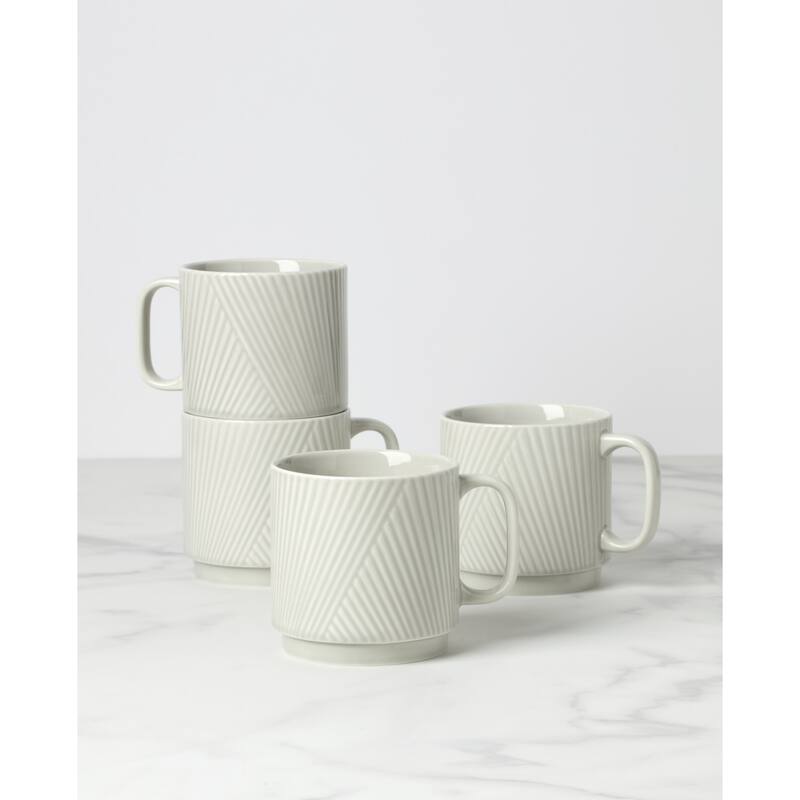 Lenox Modulus 18 oz. Mugs, Set of 4 - 18oz. 4" x 4" Round