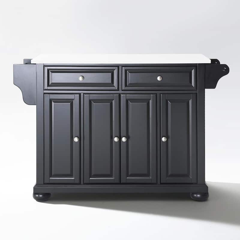 Crosley Alexandria Granite Top Full Size Kitchen Island/Cart - 52 "W x	18 "D x 34 "H
