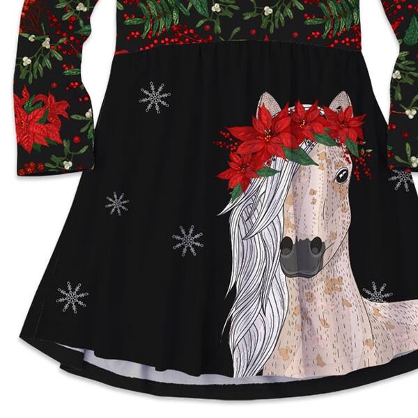 white christmas dresses Retro Stage Vintage Christmas Swing Dress