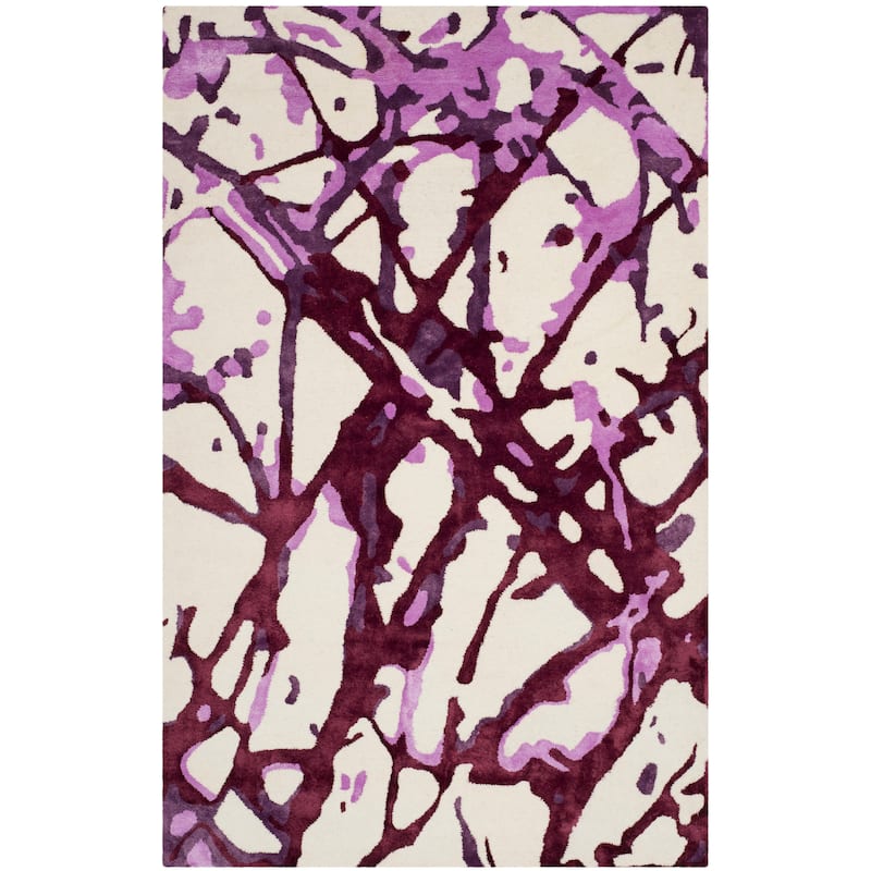 SAFAVIEH Handmade Gregg Modern Wool Rug - 4' x 6' - Plum Blossom