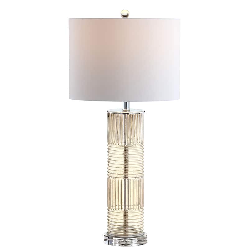 Vivienne 30" Glass/Crystal LED Table Lamp, Champagne by JONATHAN Y