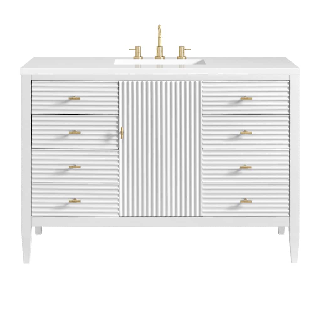 James Martin Vanities 485-V48-3WZ Myrrin 48" Single Basin Wood Vanity