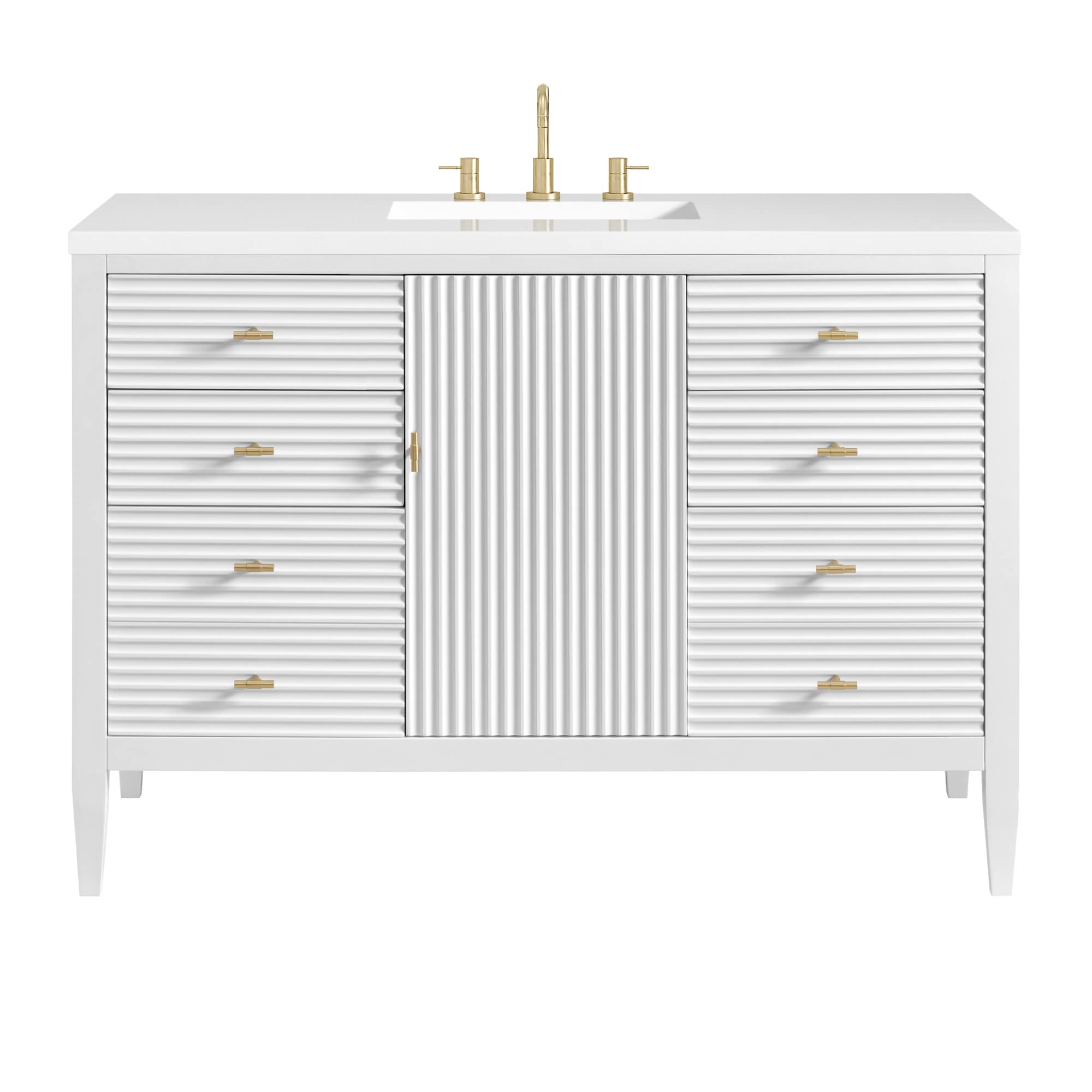 James Martin Vanities 485-V48-3WZ Myrrin 48" Single Basin Wood Vanity
