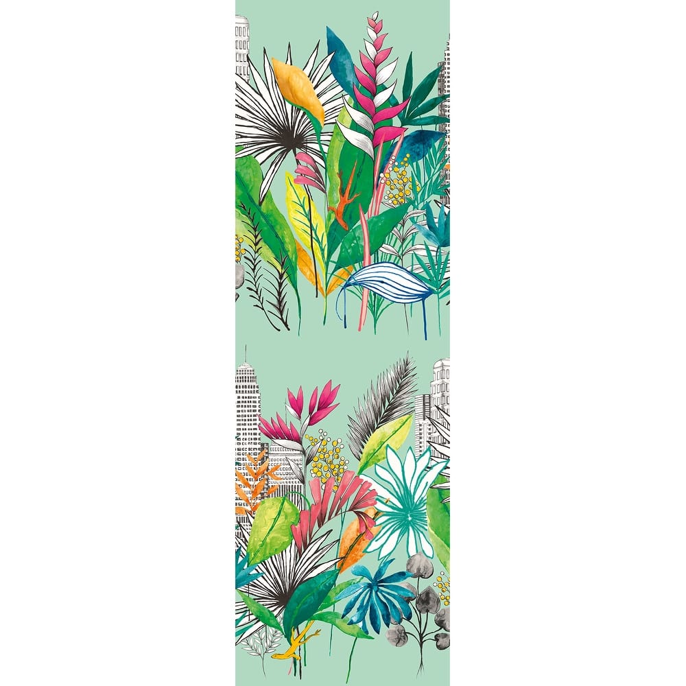 Sierra Mint Urban Tropic Wallpaper