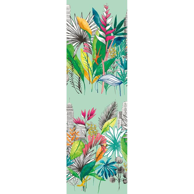 Sierra Mint Urban Tropic Wallpaper