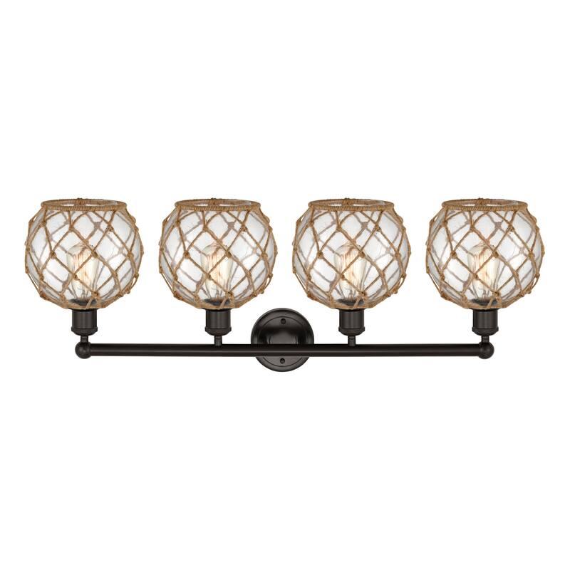 Innovations Lighting Endless Possibilities Edison - Farmhouse Rope - 4 Light 35" Bath Vanity Light
