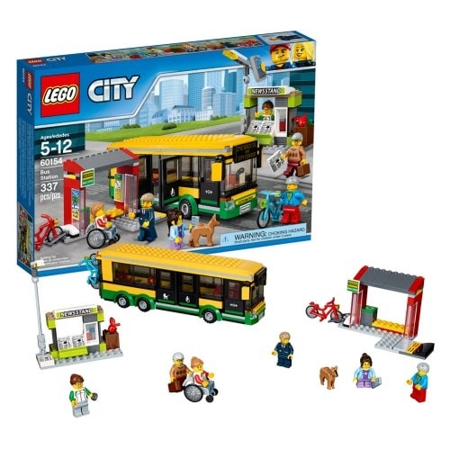 Lego city shop bus stop