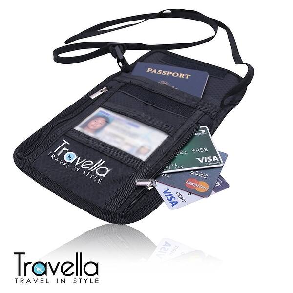 Shop Rfid Passport Holder Neck Wallet Anti Theft Document And Passport Travel Wallet Blocking Case With Neck Strap Overstock 20627587