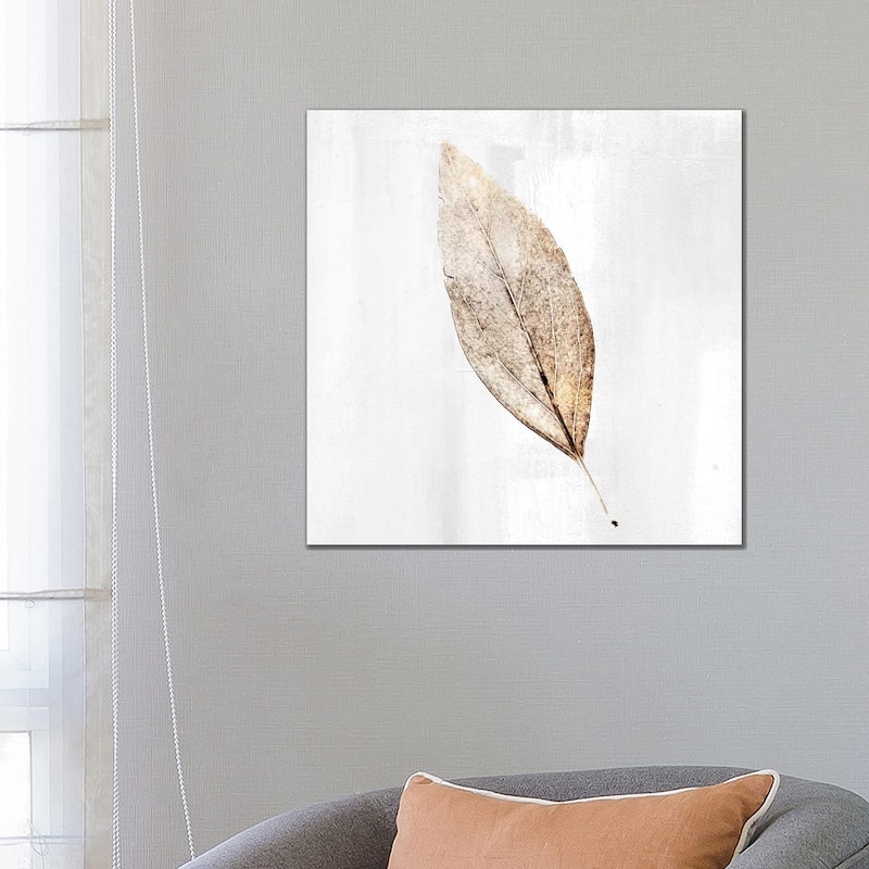 iCanvas "Golden Leaf I" by Kimberly Allen Canvas Print - 26x26x1.5