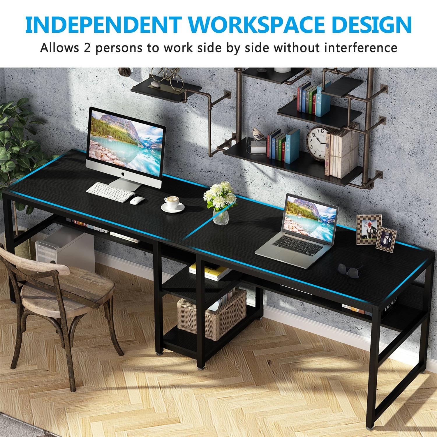 Large two cheap person desk