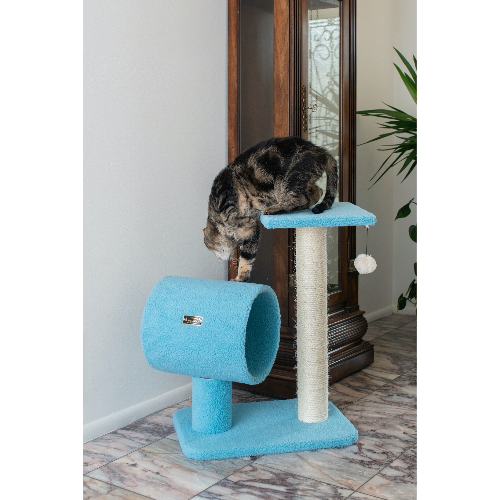 cat tree with tunnel