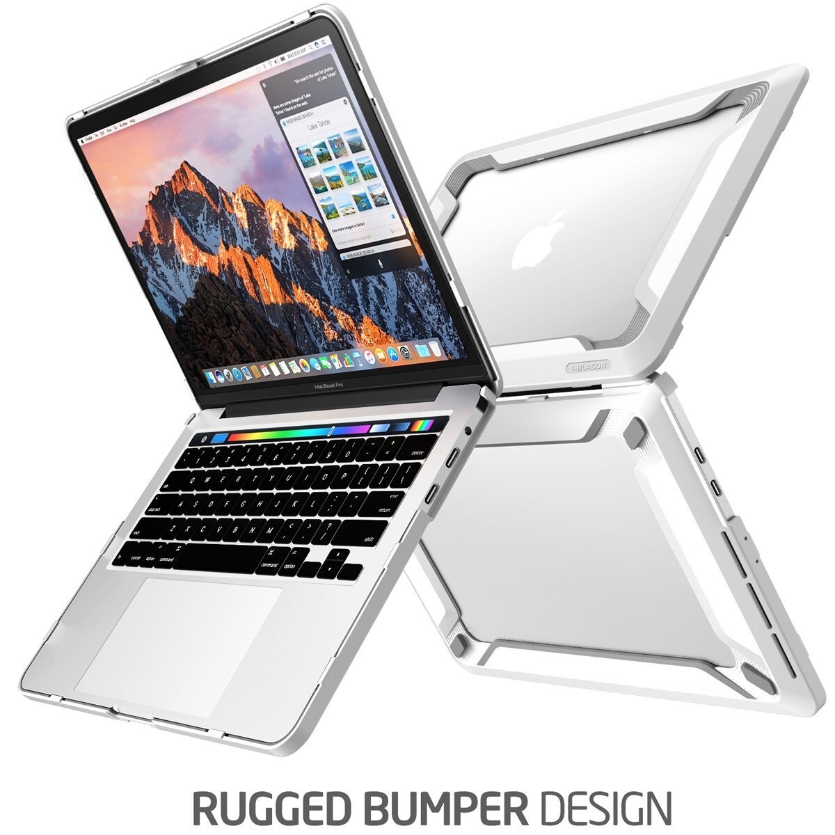 Shop Macbook Pro 13 Case 2016 I Blason Rugged Case Slim Rubberized Cover With Touch Bar And Touch Id White Overstock 16774764