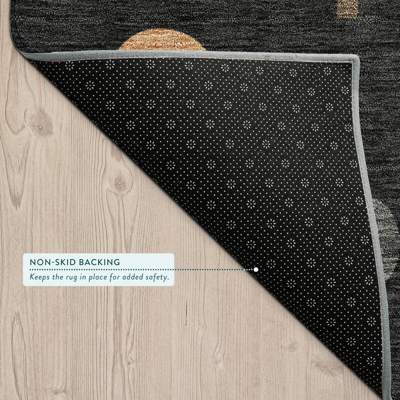 Machine Washable Indoor/ Outdoor Modern Mulvane Chantille Rug