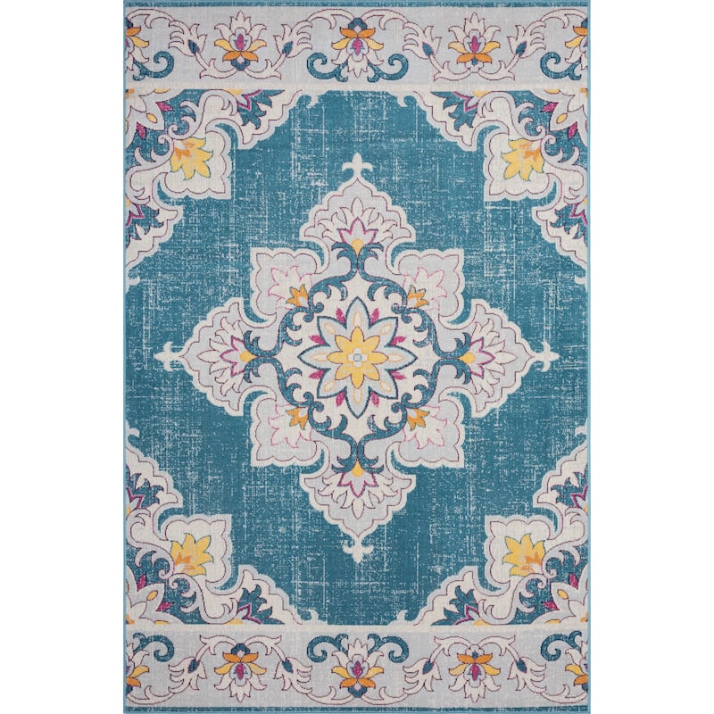 Sevita Boho Transitional Medallion Area Rug