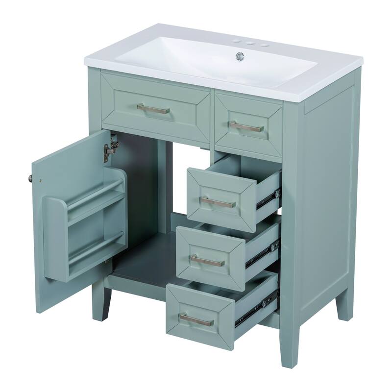 GDFStudio - Eleanor Refined Modern Bathroom Vanity Solution for Everyday Living