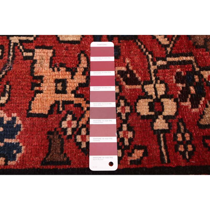 ECARPETGALLERY Hand-knotted Andelz Red Wool Rug - 3'3 x 9'8