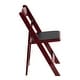 preview thumbnail 63 of 65, Wood Folding Chair with Vinyl Padded Seat (Set of 2)