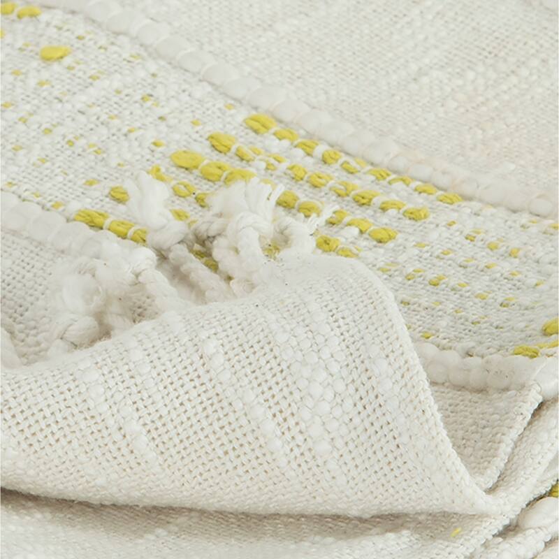 Rizzy Home Modern Stripe Hand Loomed Throw