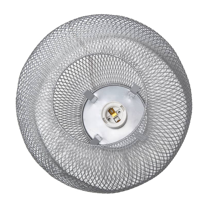 Metal Mesh Cylinder Table Lamp with On/Off Switch - 8.50 x 8.50 x 11.80 in. (L x W x H)