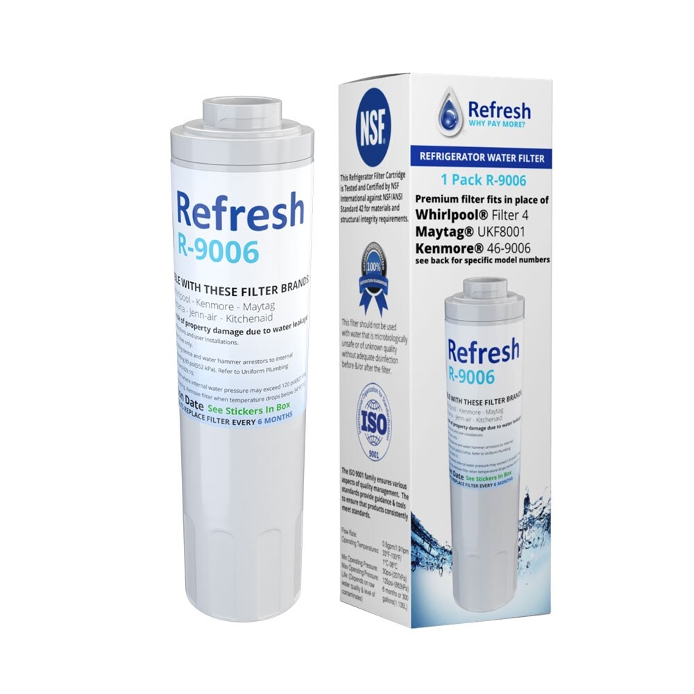 Shop Replacement Water Filter For Kitchenaid Kbfs20evms13 Kfcs22evms Krfc400ess Krff302ess White Overstock 22975396
