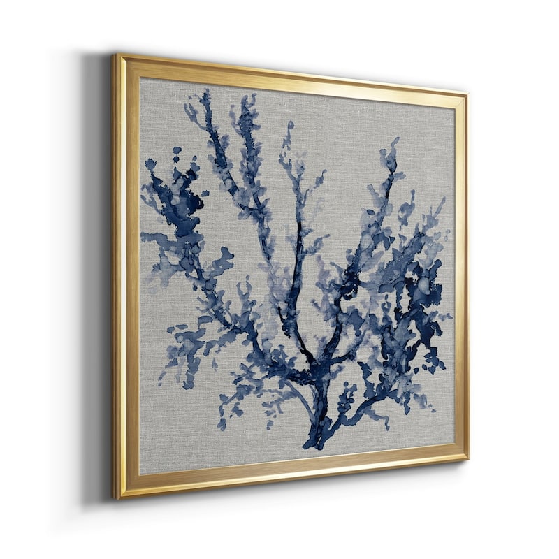 Linen Sea Coral III Premium Framed Canvas - Ready to Hang