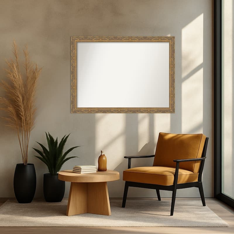 Filigree Non-Beveled Framed Wall Mirror