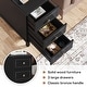 preview thumbnail 26 of 26, Fully Assembled Narrow End Table, Solid Wood Side Table with 3 Drawers, Vintage Nightstand Slim Bedside Table for Small Spaces