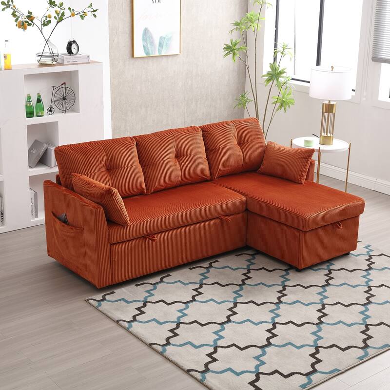 Modular Sectional Sofa L Shaped Modular Couch with Reversible Chaise