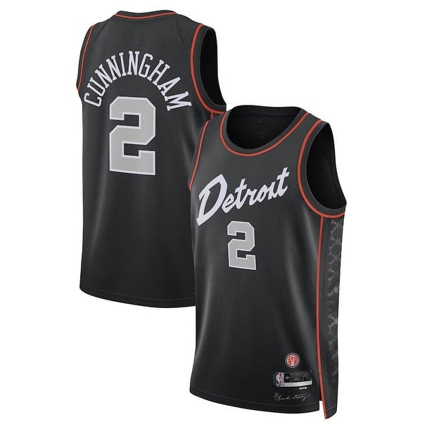Detroit Pistons Cade Cunningham Black 2023/24 City Edition Jersey