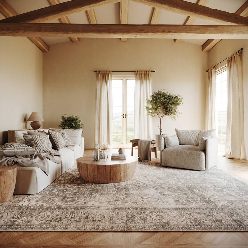 Nuloom Coraleen Antiqued Jute-Blend Area Rug