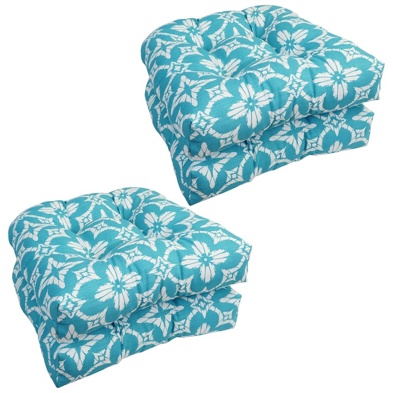Blazing Needles 19-inch U-Shaped Dining Chair Cushions (Set of 4)