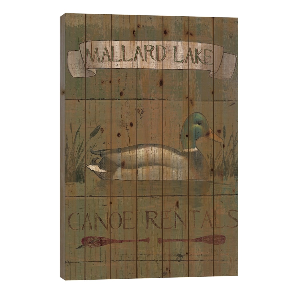 Lodge Signs IV Print On Wood by James Wiens - Multi-Color