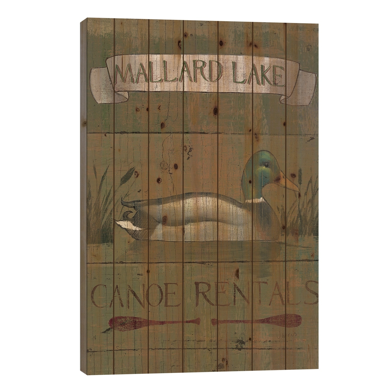 Lodge Signs IV Print On Wood by James Wiens - Multi-Color