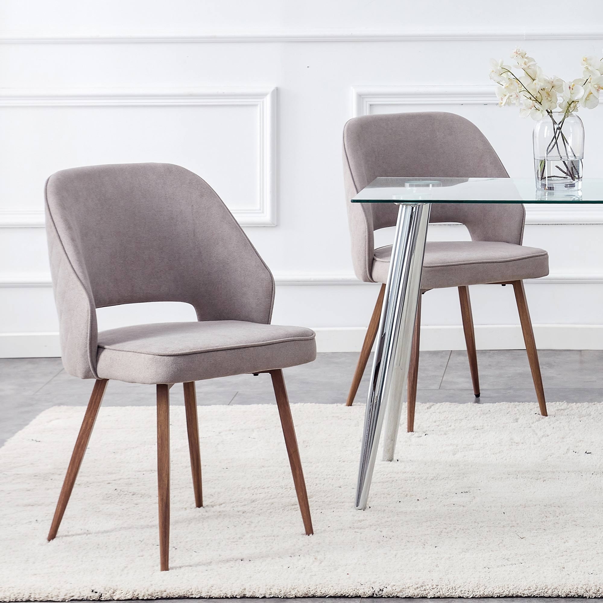 Hemet upholstered dining deals chair