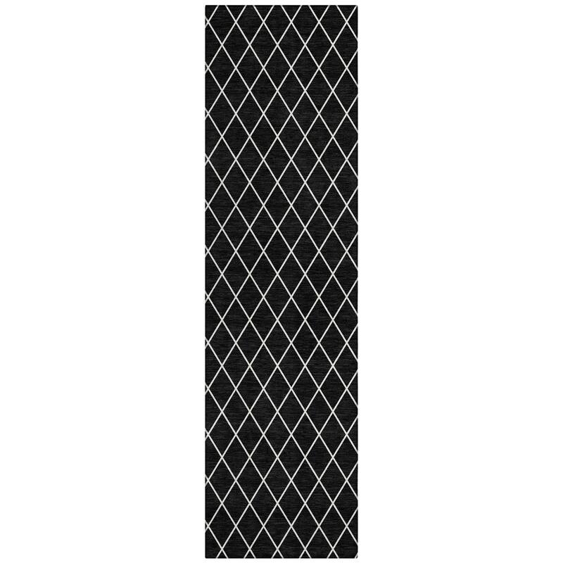 Machine Washable Indoor/ Outdoor Chantille Diamond Trellis Rug