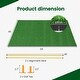 preview thumbnail 3 of 6, Costway 5 x 4 FT Golf Hitting Mat Artificial Indoor Outdoor Turf Golf - See Details