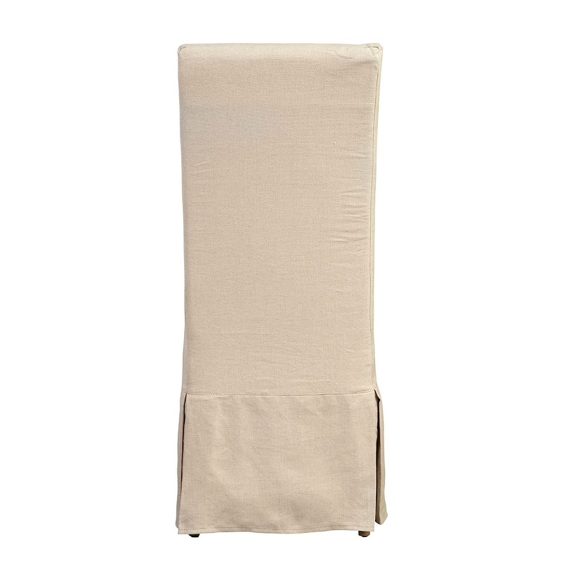 Furniture Classics Fabric Linen Slip Covered Parsons Chair