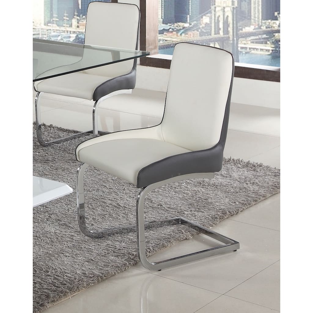 Somette Sophie Two-Tone Bucket-Style Brewer Chair (Set of 2)